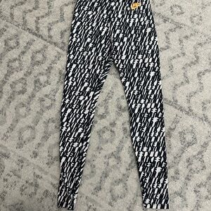 Nike Black and White Patterned Leggings